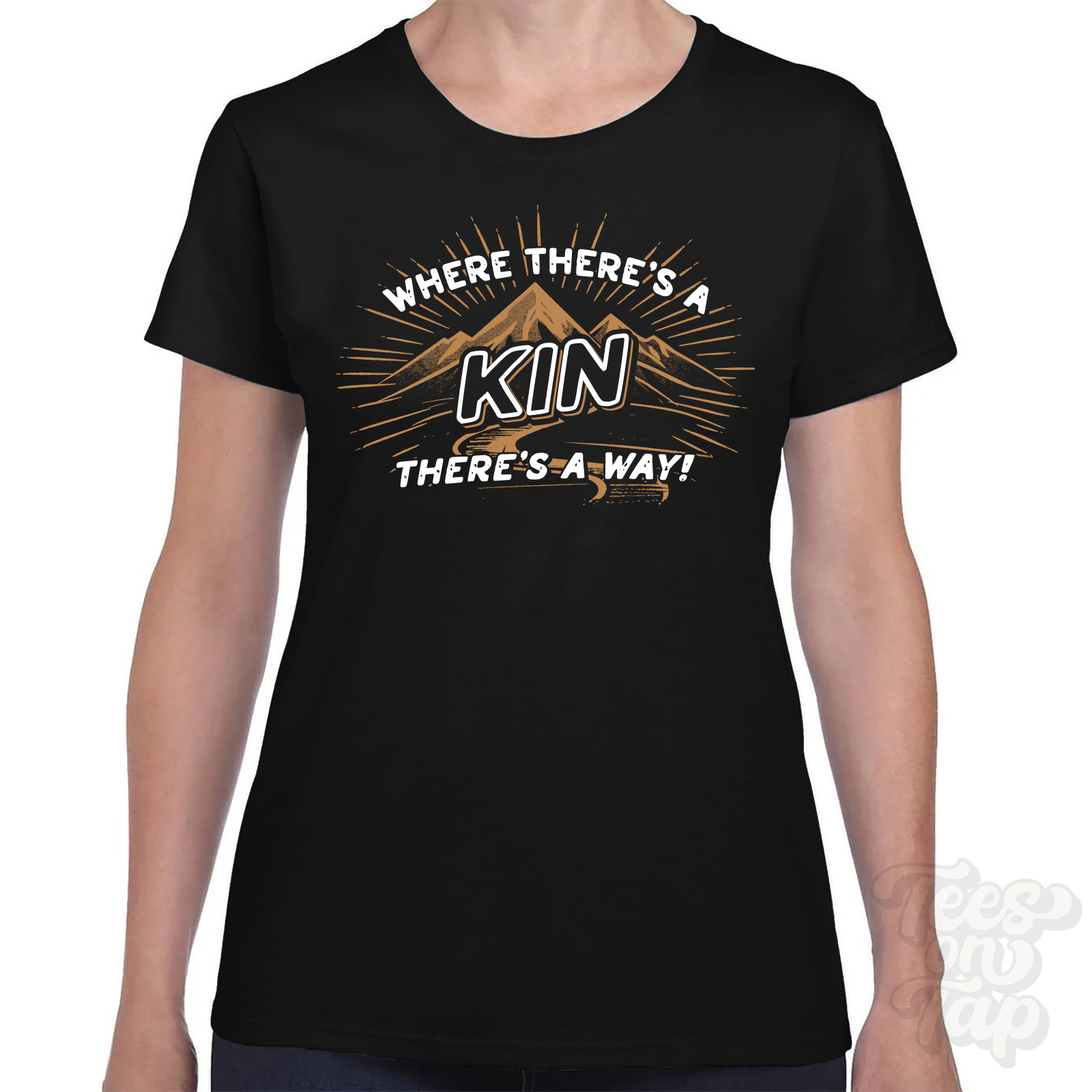 WHERE THERE'S A KIN... T-SHIRT Name Nachname lustig Familie Geschenkidee - Bild 6 von 6