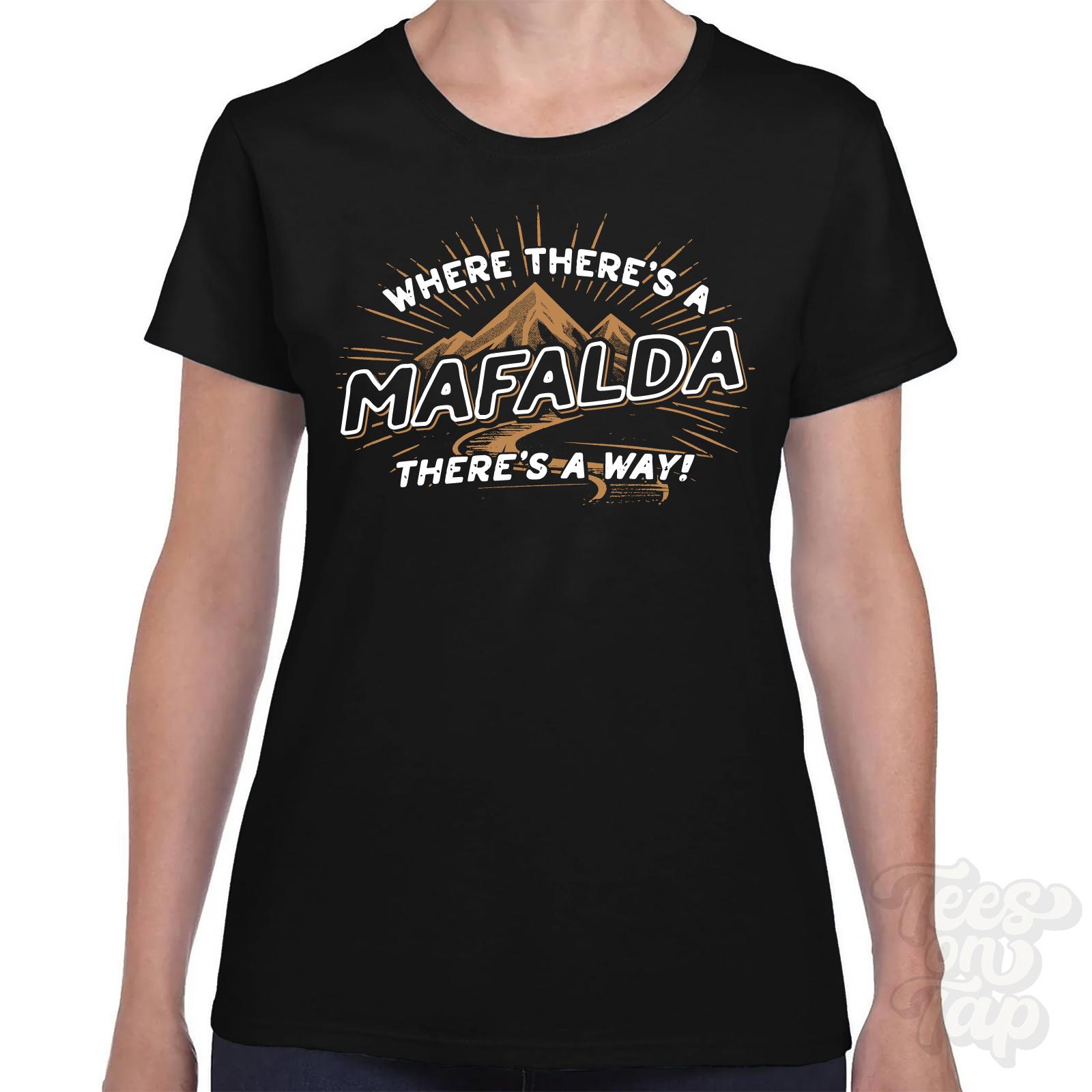 CAMISETA WHERE THERE'S A MAFALDA... nombre apellido divertida idea de regalo familiar