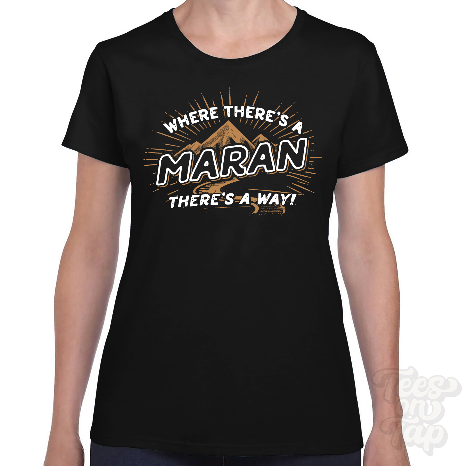 WHERE THERE'S A MARAN... T-SHIRT name surname funny family gift idea - Picture 6 of 6