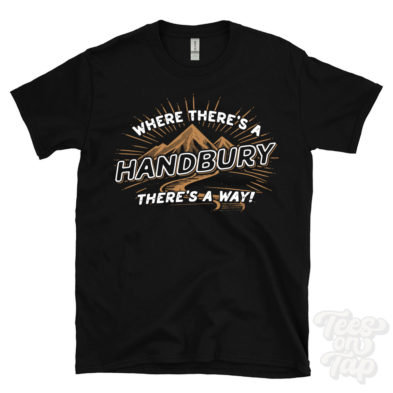 WHERE THERE'S A HANDBURY... T-SHIRT Name Nachname lustig Familie Geschenkidee - Bild 5 von 6