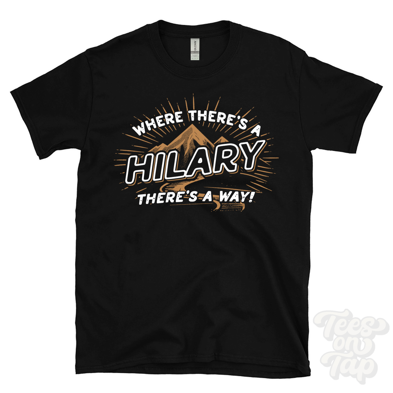 CAMISETA WHERE THERE'S A HILARY... nombre apellido divertida idea de regalo familiar - Imagen 5 de 6