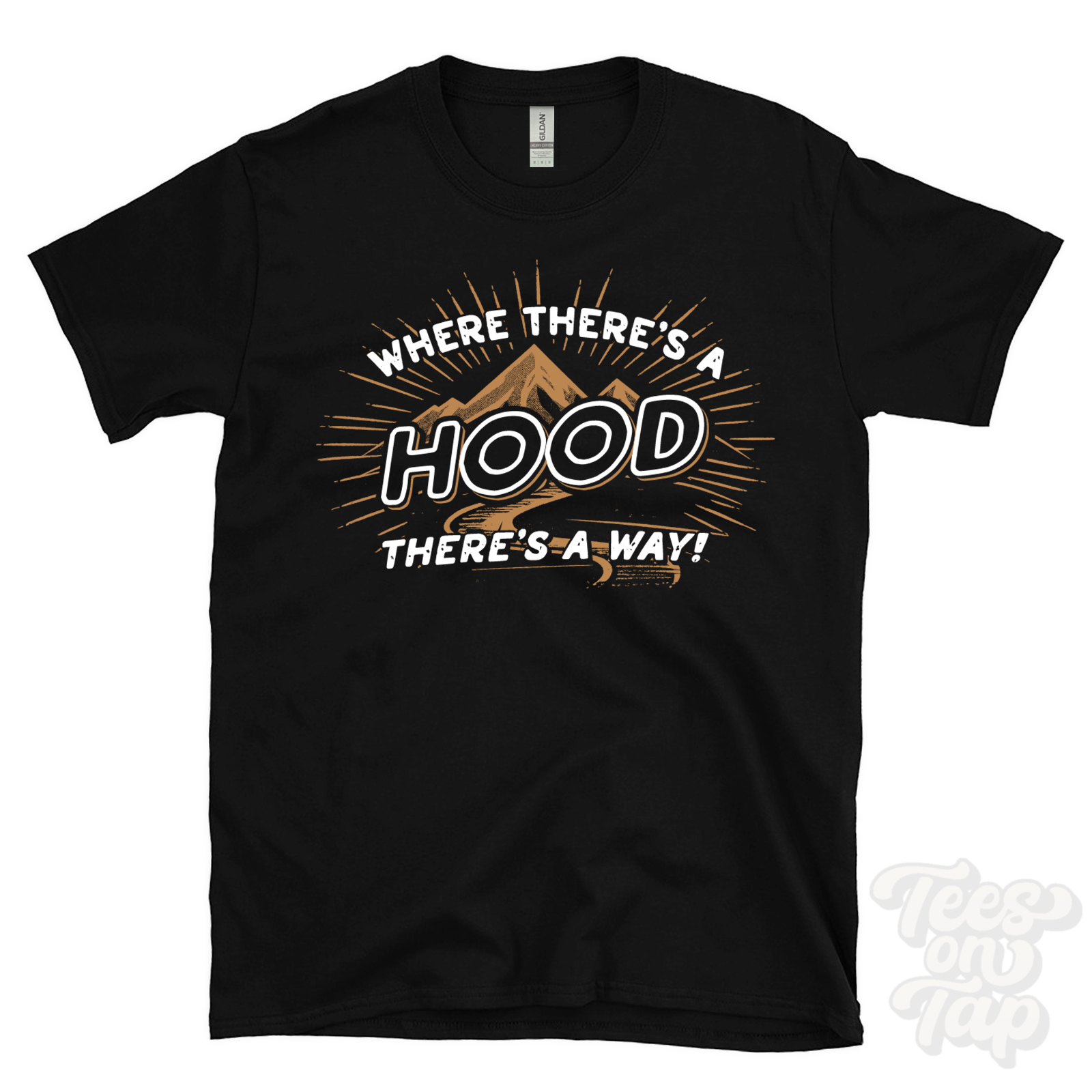 WHERE THERE’S A HOOD… T-SHIRT name surname funny family gift idea