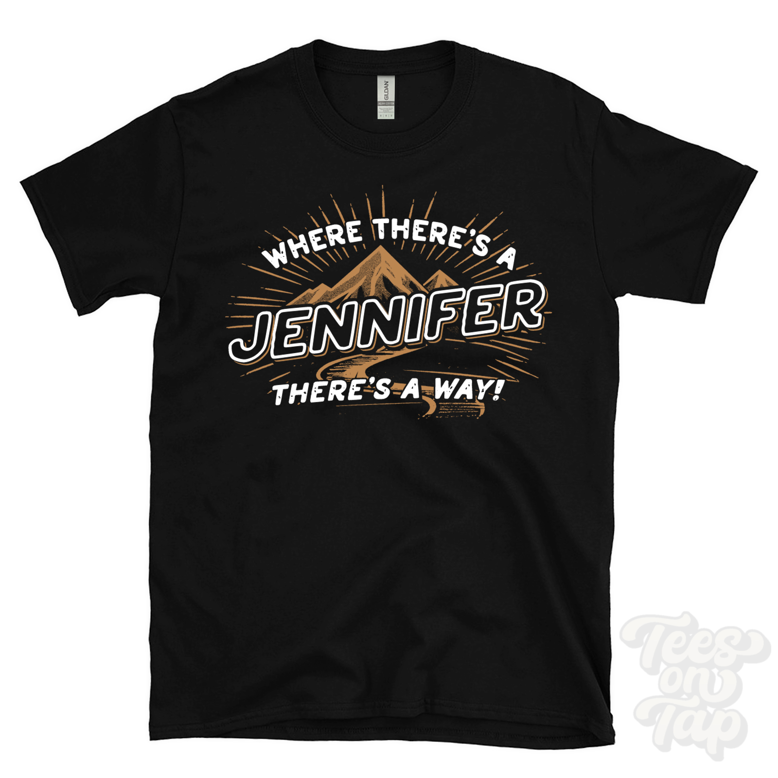WHERE THERE'S A JENNIFER... T-SHIRT name surname funny family gift idea - Picture 5 of 6