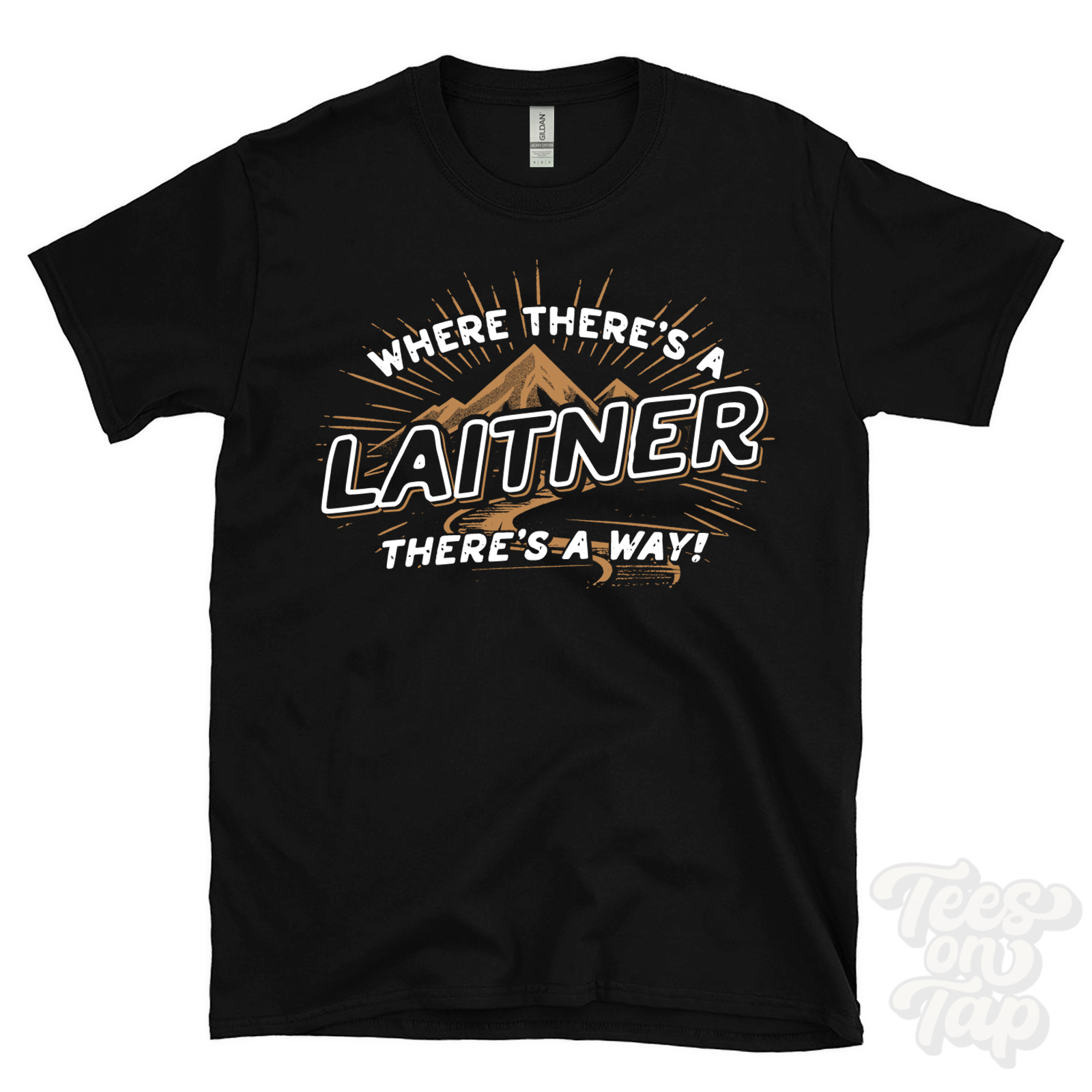 WHERE THERE'S A LAITNER... T-SHIRT name surname funny family gift idea