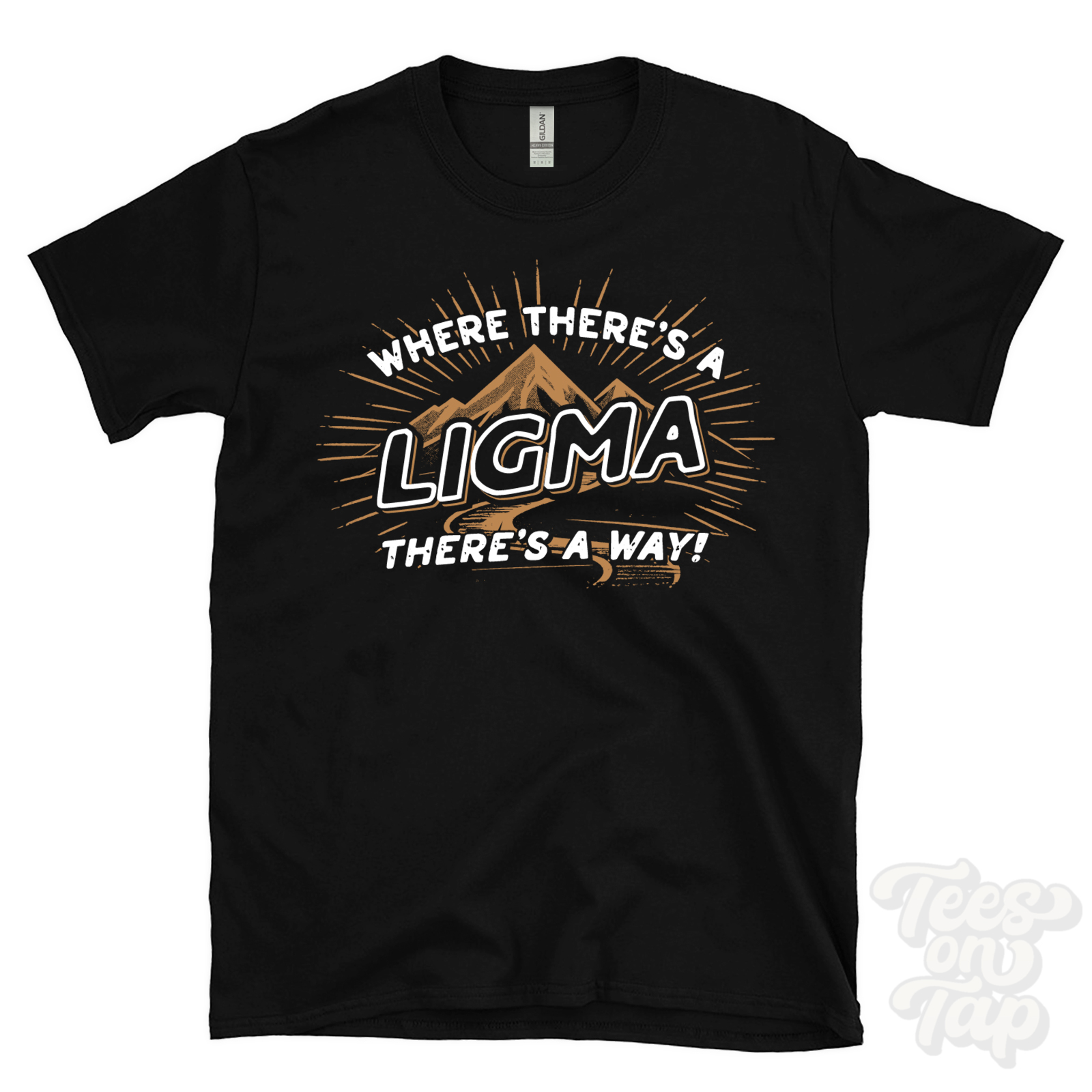 WHERE THERE'S A LIGMA... T-SHIRT name surname funny family gift idea - Picture 5 of 6