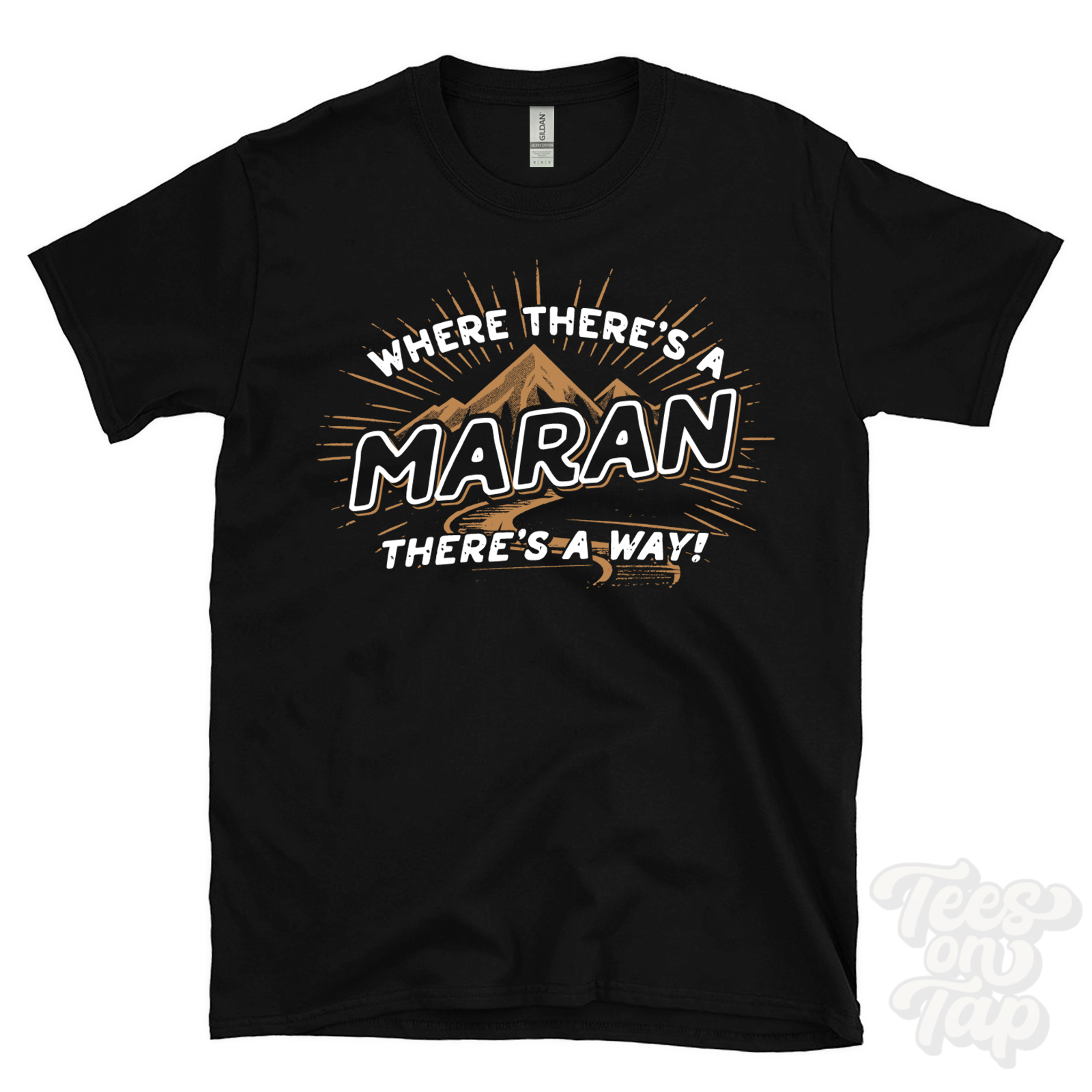 WHERE THERE'S A MARAN... T-SHIRT name surname funny family gift idea - Picture 5 of 6