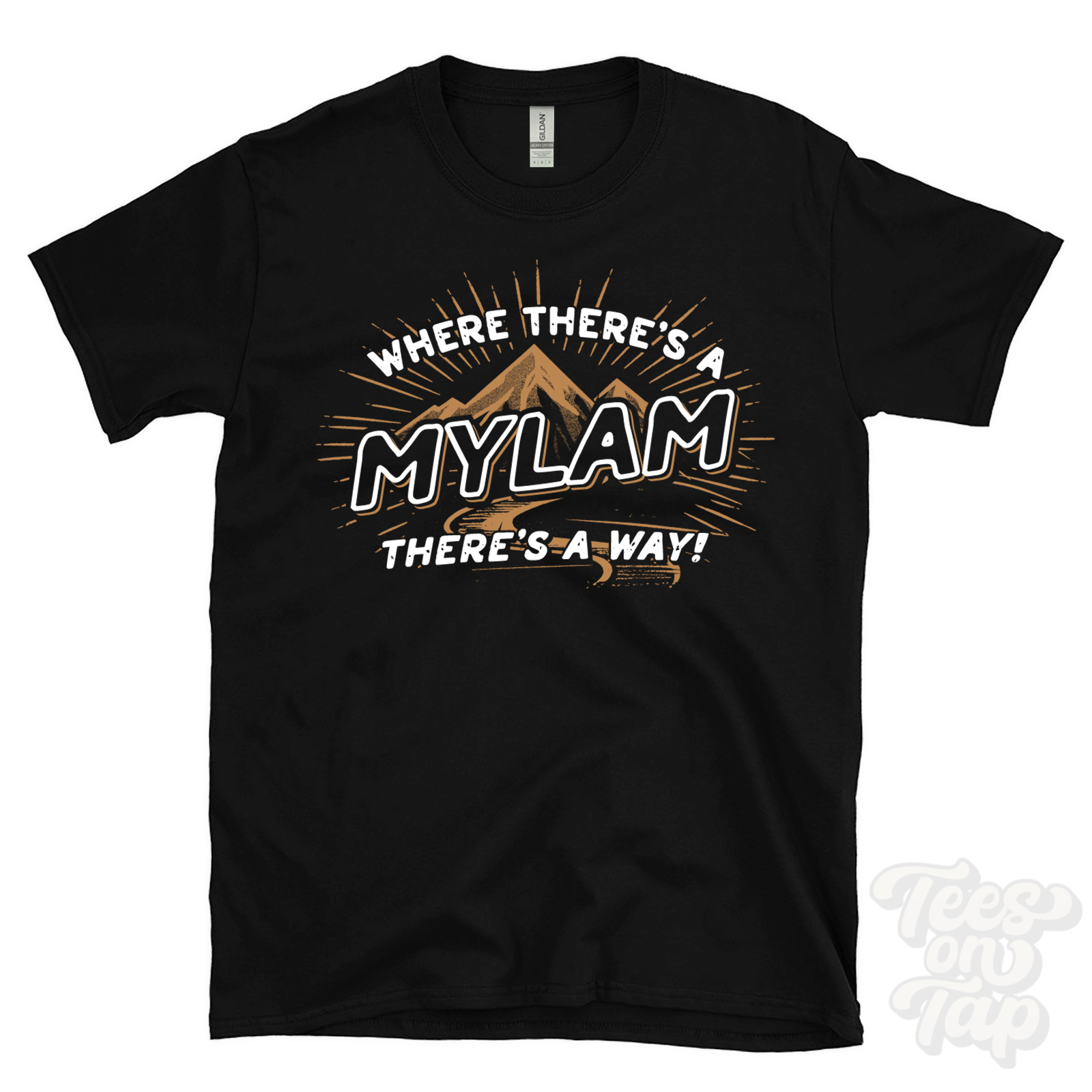 WHERE THERE'S A MYLAM... T-SHIRT name surname funny family gift idea - Picture 5 of 6