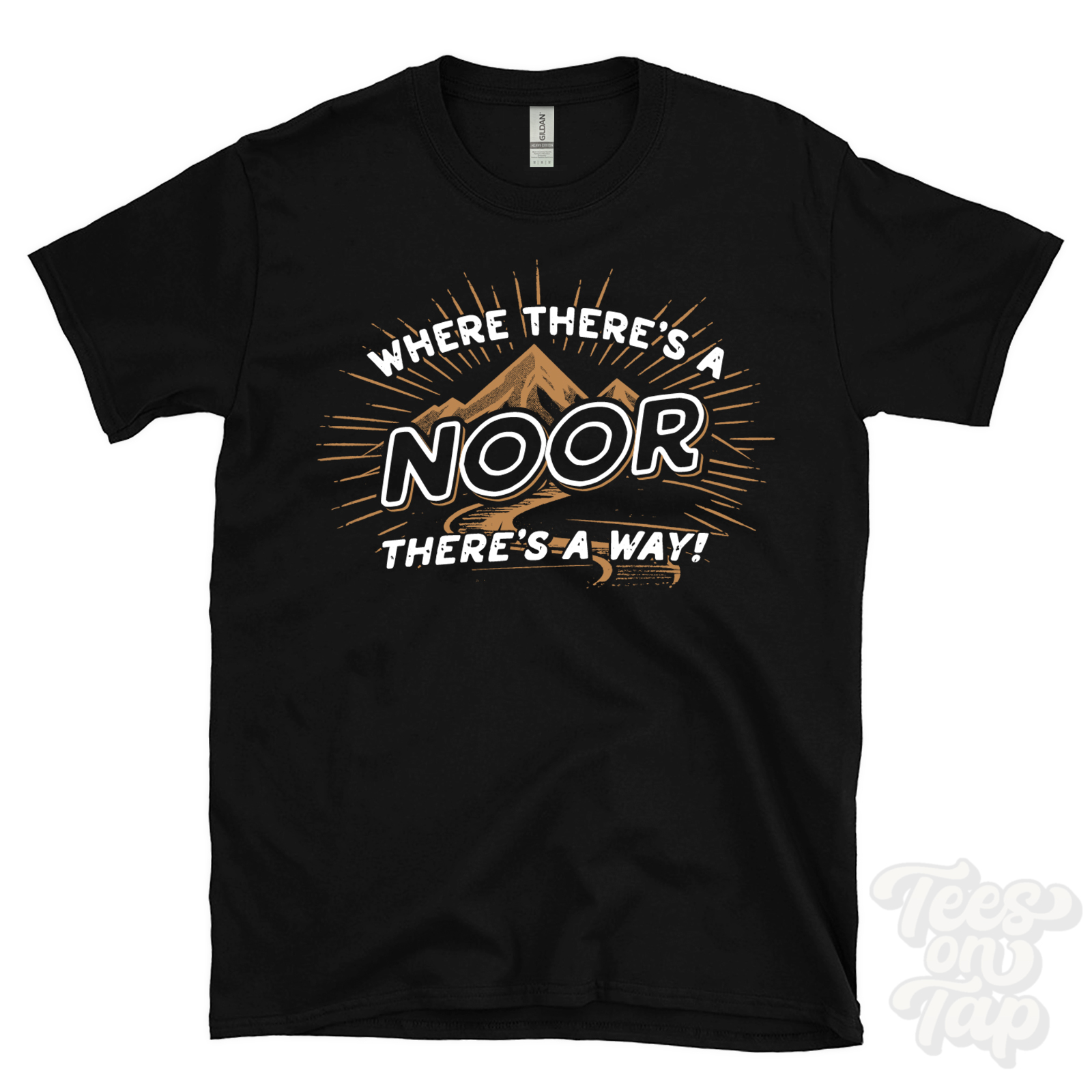 WHERE THERE'S A NOOR... T-SHIRT name surname funny family gift idea - Picture 5 of 6
