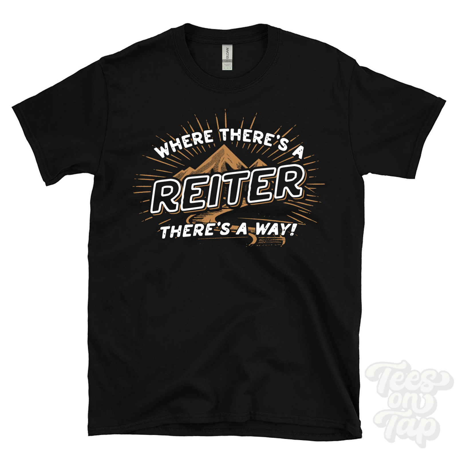 WHERE THERE'S A REITER... T-SHIRT name surname funny family gift idea - Picture 5 of 6