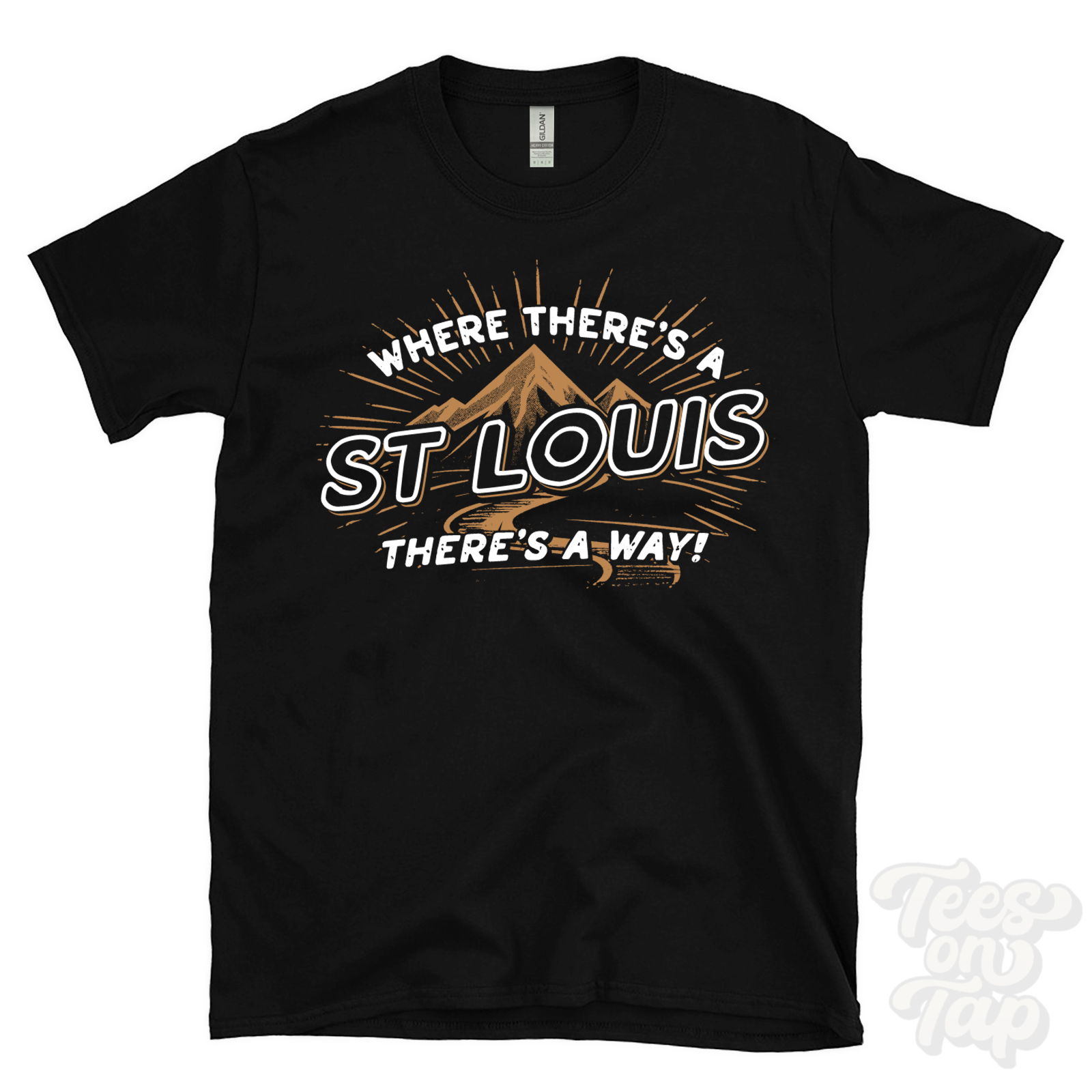 WHERE THERE'S A ST LOUIS... T-SHIRT name surname funny family gift idea - Picture 5 of 6