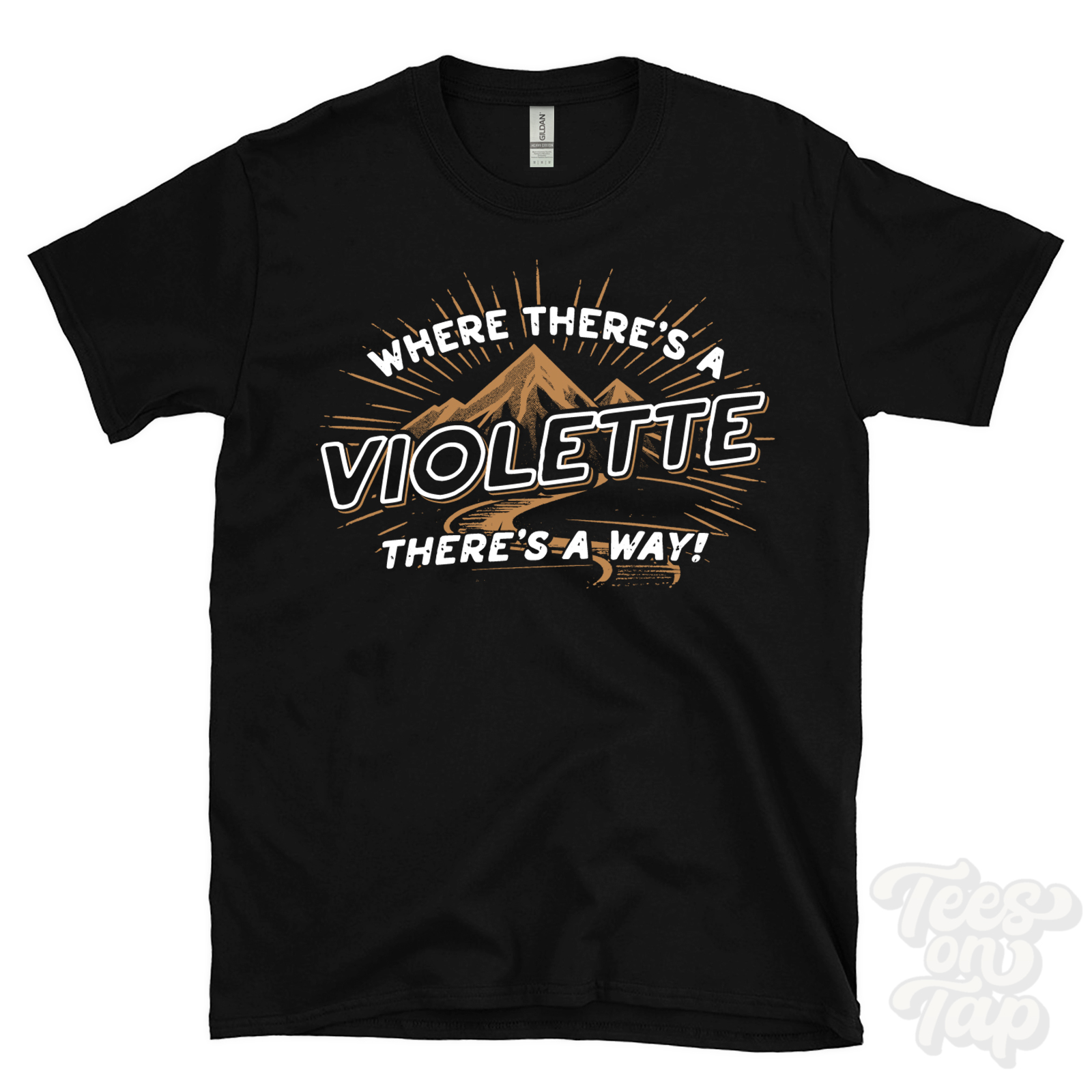 WHERE THERE’S A VIOLETTE… T-SHIRT name surname funny family gift idea