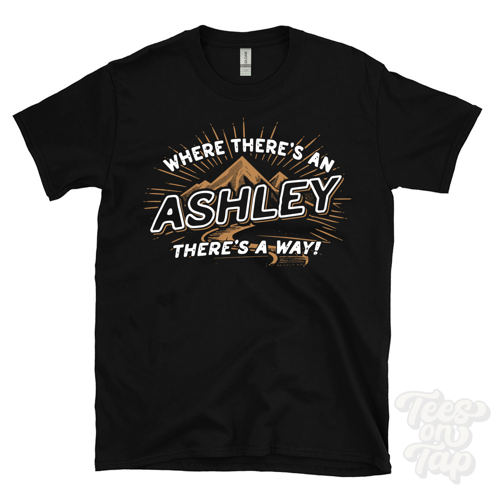 WHERE THERE'S AN ASHLEY... T-SHIRT name surname funny family gift idea - Picture 5 of 6